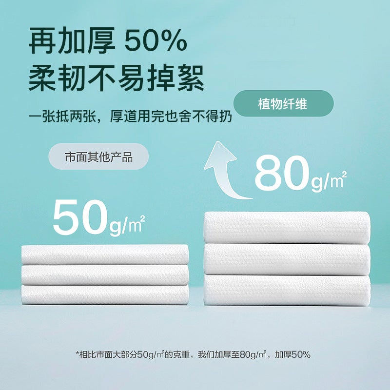 Disposable Face Towels, Thick Large Rolls, Pure Cotton Soft Towels For Beauty Salons, Face Washing And Cleansing Tissues, Thick And Durable - Image 4
