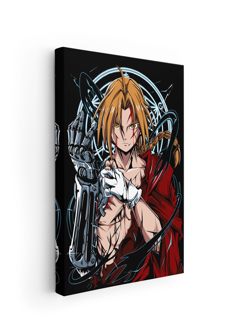 مودكلاس لوحة الخيميائي الفولاذي طاقم السفينه جدارية إطار خشبي - Image 2