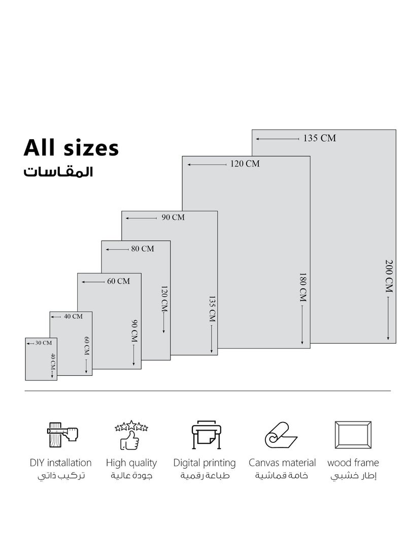 مودكلاس لوحة الخيميائي الفولاذي طاقم السفينه جدارية إطار خشبي - Image 3