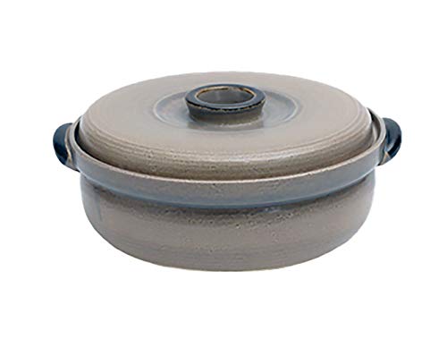 IPPINKA Japanese Donabe Tsubo Cooking Pot, For 4-5 people, 3000cc, Grey - Image 5