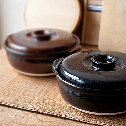 IPPINKA Japanese Donabe Tsubo Cooking Pot, For 4-5 people, 3000cc, Grey - Image 4