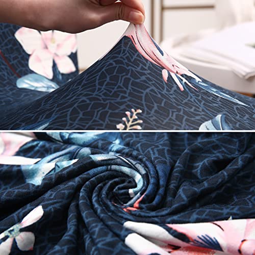 HOKIPO Elastic Stretchable Seat Cover for Chairs Washable Slipcover Protector (AR-4037-D12), Polyester Blend - Image 4