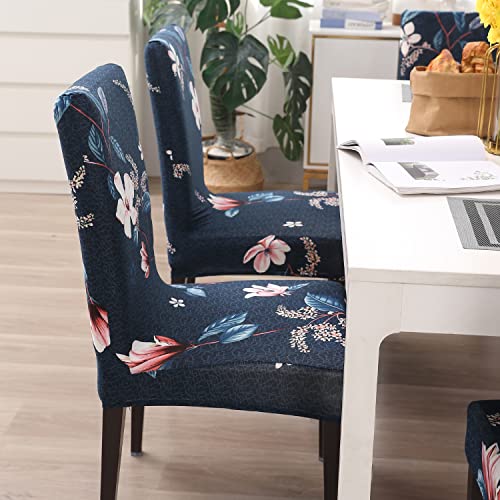 HOKIPO Elastic Stretchable Seat Cover for Chairs Washable Slipcover Protector (AR-4037-D12), Polyester Blend - Image 3
