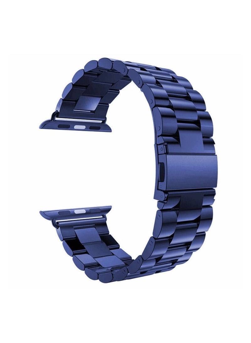 Metal Bands Compatible with Apple Watch Band 42mm 44mm 45mm, Stainless Steel Magnetic Absorption Strap, Wristband for iWatch Band for Apple Watch Series 7/6/5/4/3/2/1/SE, - Image 2