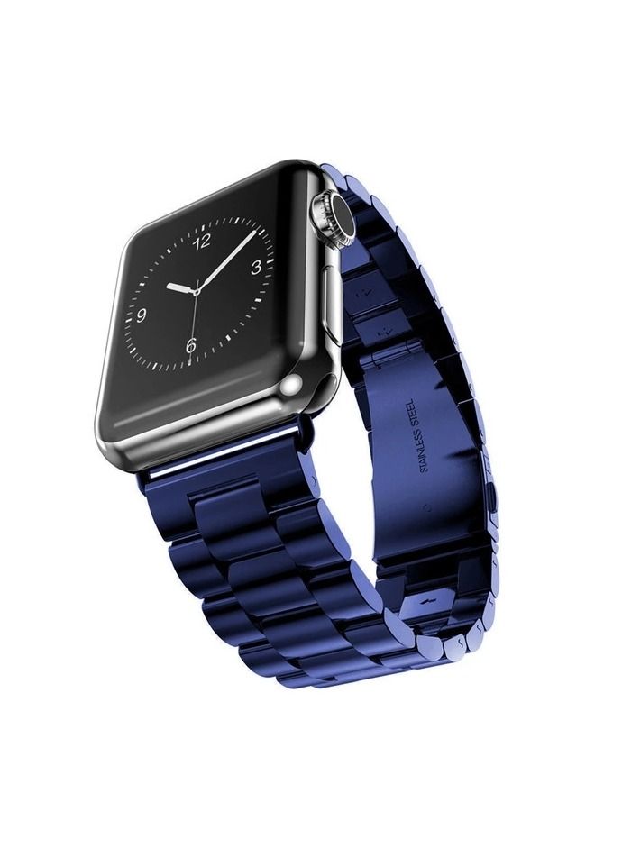 Metal Bands Compatible with Apple Watch Band 42mm 44mm 45mm, Stainless Steel Magnetic Absorption Strap, Wristband for iWatch Band for Apple Watch Series 7/6/5/4/3/2/1/SE, - Image 1