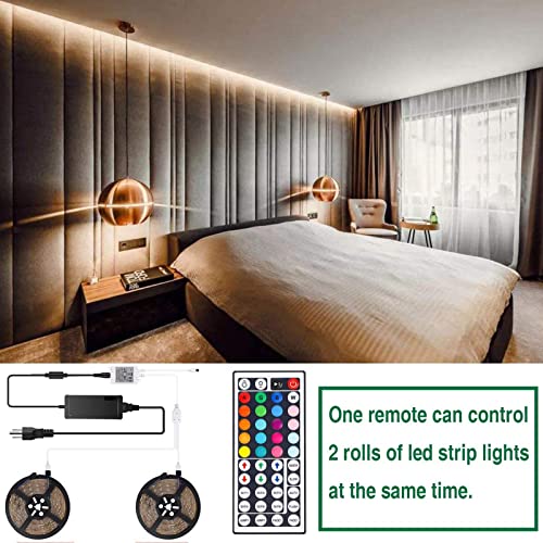 SUPERNIGHT RGB Light Strip Remote Controller, 2-in-1 4 Pin Dimming Dimmer Brightness Flash Mode Control Options for LED Tape Light,12V DC LEDs Rope Lighting (2 Ports) - Image 3