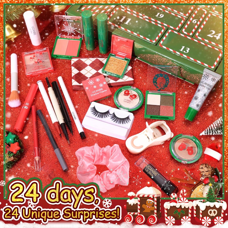 UCANBE Makeup Advent Calendar 2025 for Women Teens Girls, 24 Piece Christmas Holiday Gift Sets, Beauty & Cosmetic Surprises Countdown - Image 3