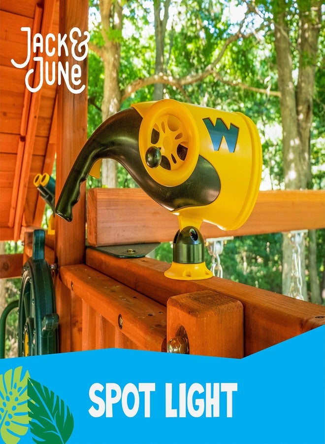 Jack and June Hand-Crank Powered Spotlight Playset Attachment with 12 LED Bulbs for Extreme Illumination - Image 2