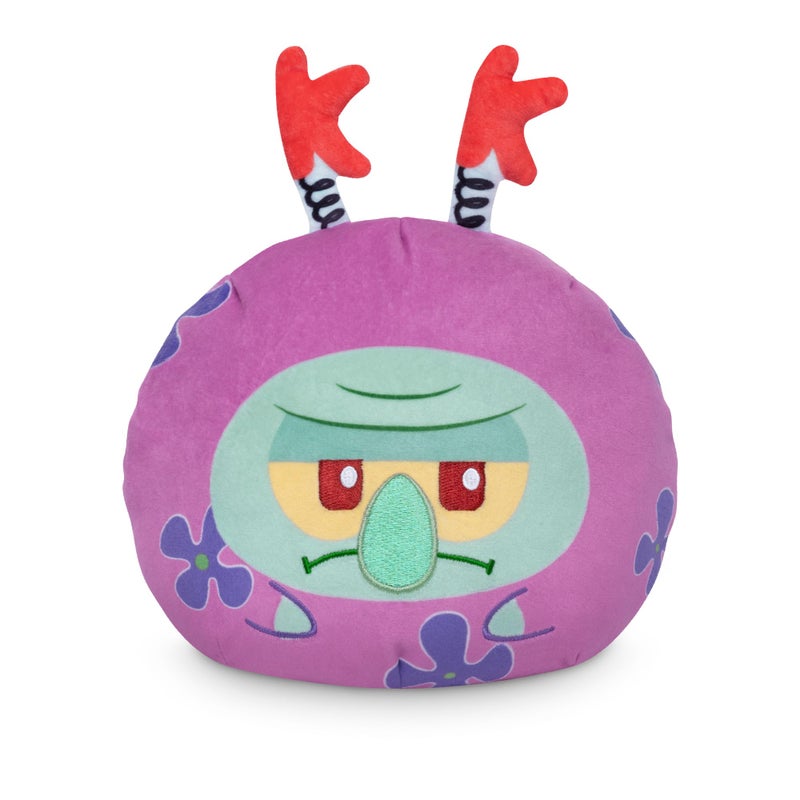TeeTurtle Reversible Spongebob Squarepants Kuddly Krab Spongebob and Squidward 6 -Inch Two-Sided Flip Plush Toy with Embroidered Details - Cute Mini Collectible Plush for Kids, Teens, and Adults - Image 2