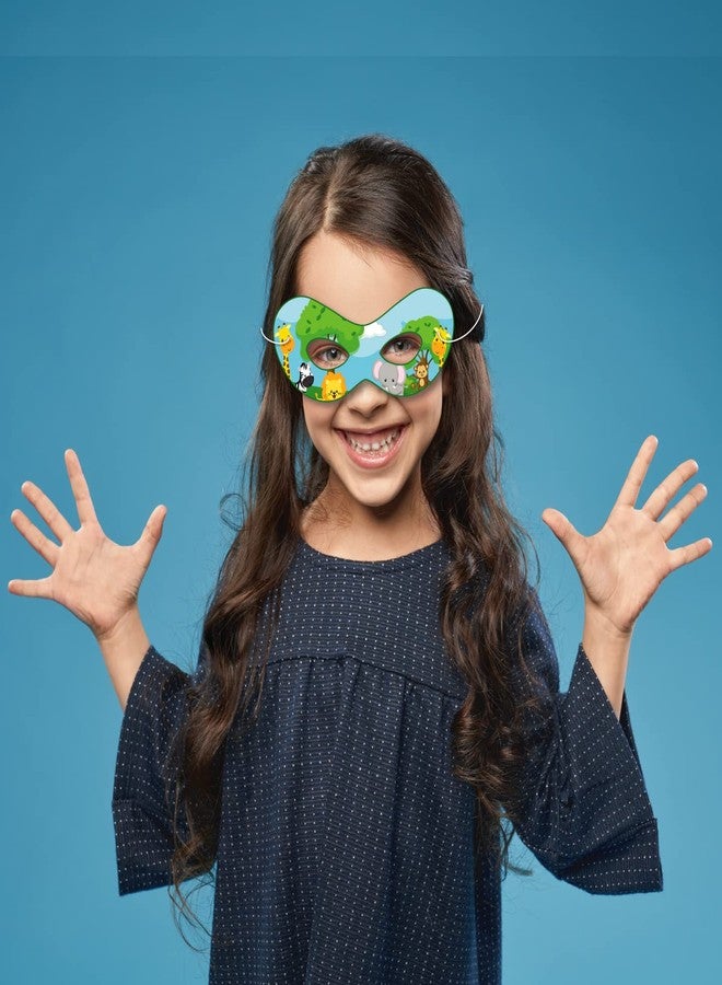 Festiko® 36 Piece Assorted Paper Jungle Eyemasks, Jungle Theme, Jungle Birthday Decoration Masks, Dress-Up Party Accessory, Jungles Party Favors, Return Gifts for Kids - Image 4