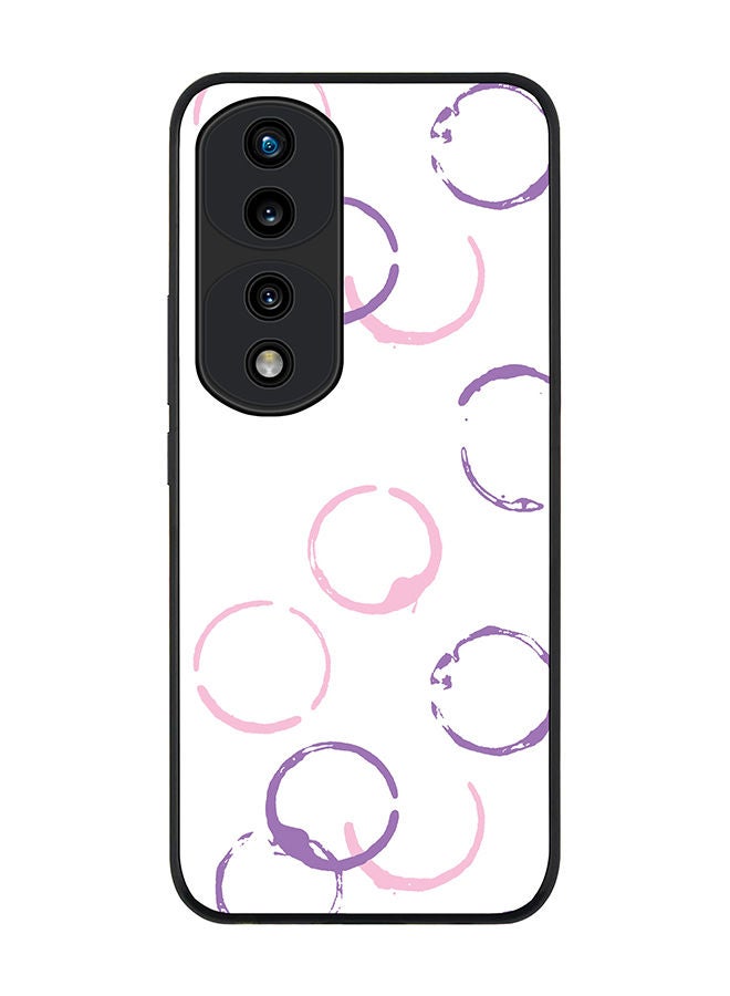 Stylizedd Rugged Black edge case for Honor 70 Pro Slim fit Soft Case Flexible Rubber Edges Anti Drop TPU Gel Thin Cover - Pretty Stains - Image 1