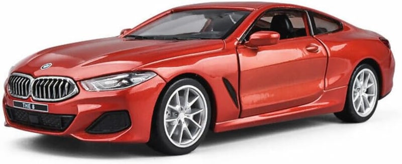 MSZ D-power – BMW M850i - Orange| Die-Cast Replica, Ultimate Collector's Item, Race Cars | Toy Vehicles, Metal Toy Car Model - Pull Back Collection | Size - 1:64, For Kids 3+ - Image 1