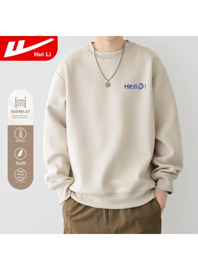 Pull Back Warrior Sweatshirt For Men, Round Neck Long Sleeve T-shirt, Printed Simple Undershirt, Casual Jacket For Men, Spring And Autumn Outerwear - Image 1