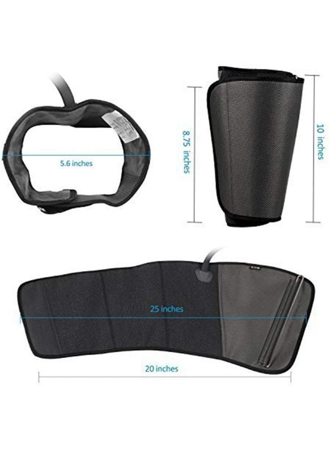 CINCOM Leg Massager For Circulation Air Compression Calf Wraps For Foot Calf & Arm Relaxation And Helpful For RLS And Edema - Image 3