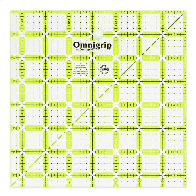 Omnigrip 712 x 712 NonSlip Square Quilting Ruler by Omnigrid