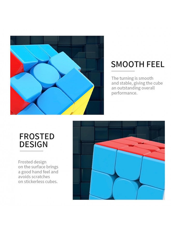 CFMOUR Speed Cube 3x3x3 - Moyu Meilong 3C, Stickerless Magic Cube 3x3, Fast Smooth Turning Vivid Colour 3D Puzzle Brain Toy Travel Games, Turns Quicker Than Original - Image 5