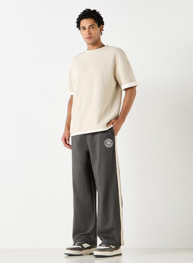 Starter Stripe Detail Track Pants with Drawstring Closure - Image 2