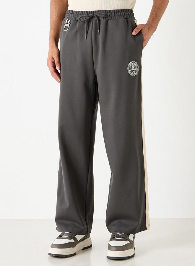 Starter Stripe Detail Track Pants with Drawstring Closure - Image 1