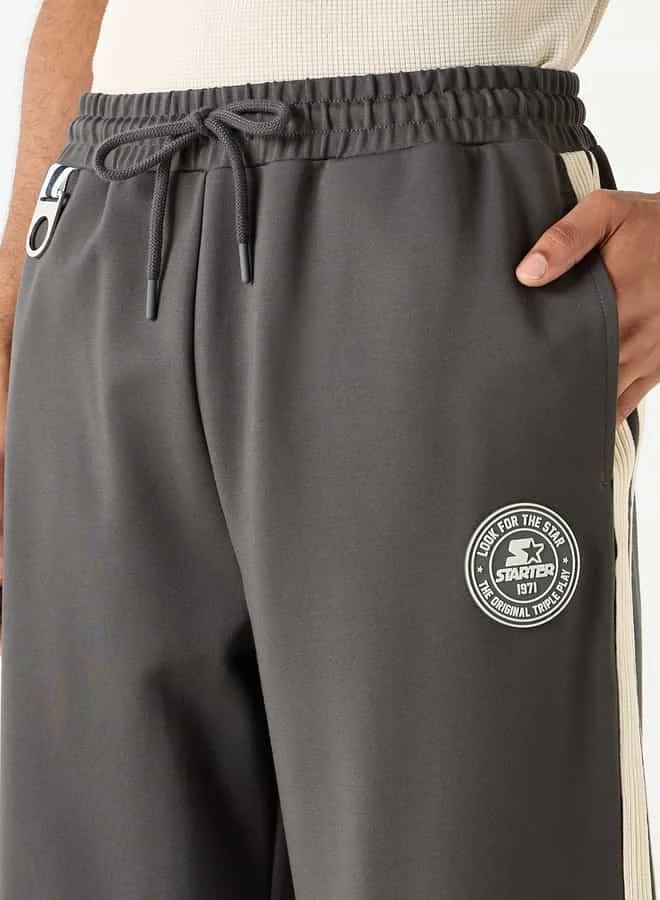 STARTER Starter Stripe Detail Track Pants with Drawstring Closure