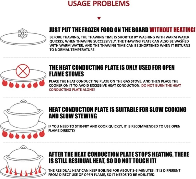 28cm Aluminum Alloy Heat Diffuser Plate Flame Guard for Gas Electric Induction Cookers - Image 3