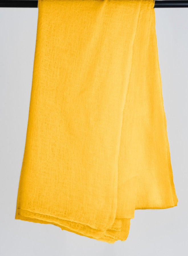 BAJRA Premium Handmade 24K Gold Color Cashmere Shawl - Image 1