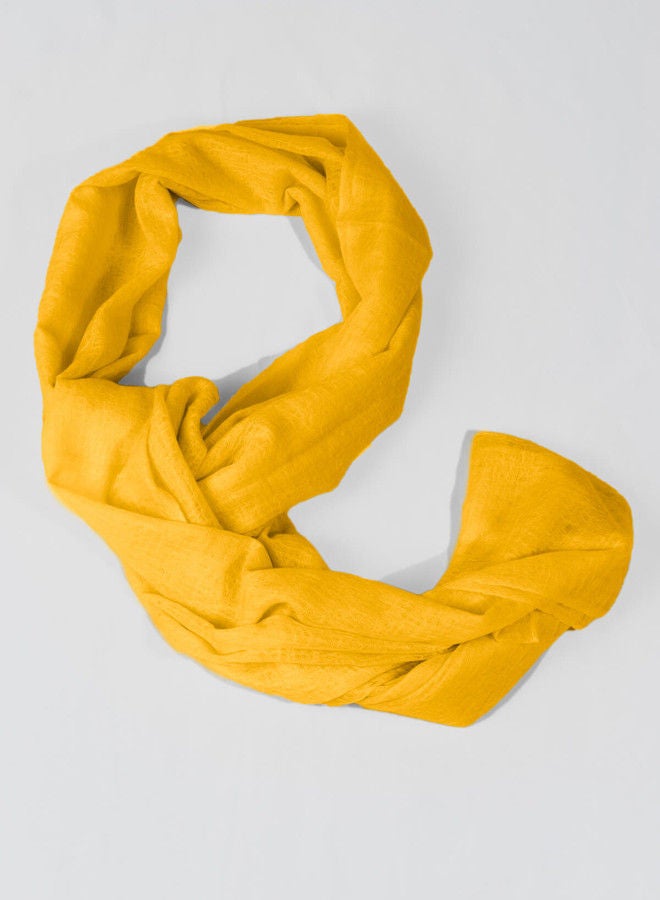 BAJRA Premium Handmade 24K Gold Color Cashmere Shawl - Image 2