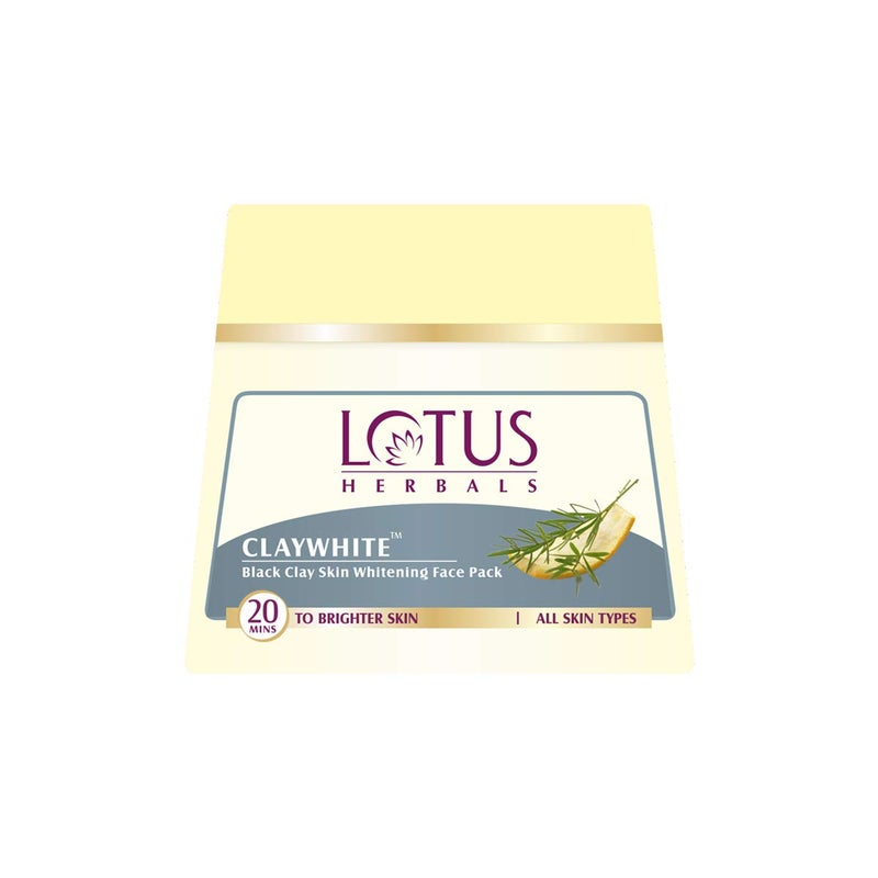 Lotus Herbals Professional Lotus Herbals Claywhite Black Clay Skin Whitening Face Pack 350g 