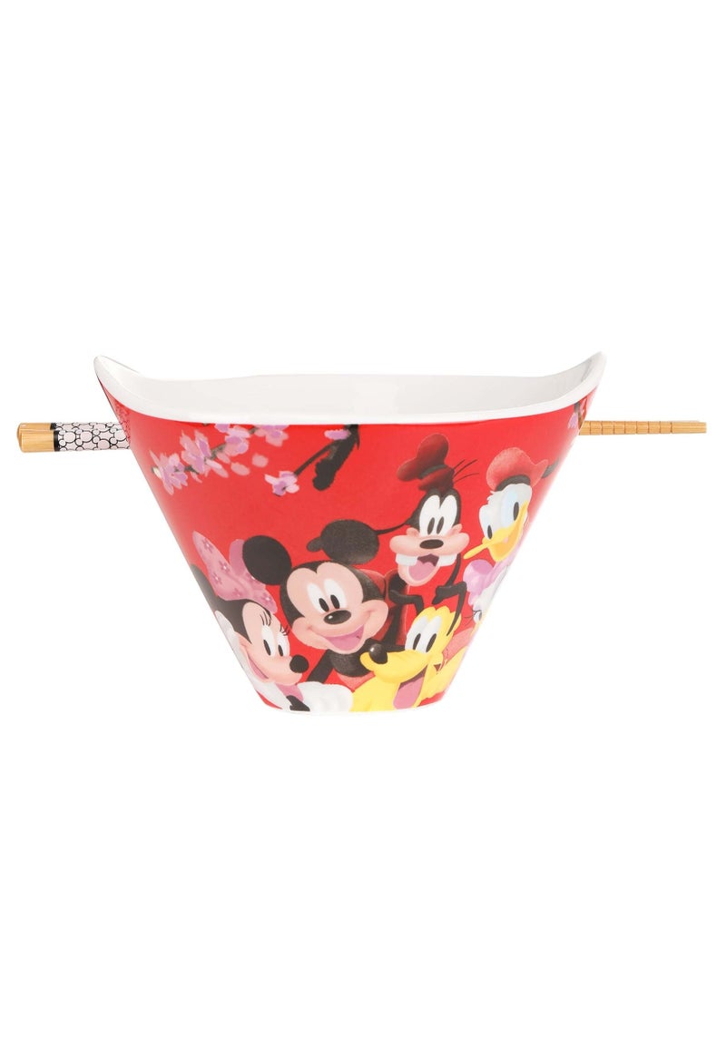 Zrike Mickey and Friends Noodle Bowl with Chopsticks  - Image 1