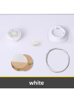 Rotating Elephant Shoe Buckle Lazy Laces LockWhite laser rotary button-set (100CM) White laser rotary button-set (100CM)