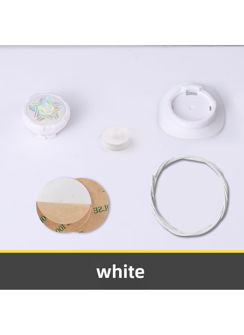 Generic - Rotating Elephant Shoe Buckle Lazy Laces LockWhite laser rotary button-set (100CM) White laser rotary button-set (100CM) - Image 1