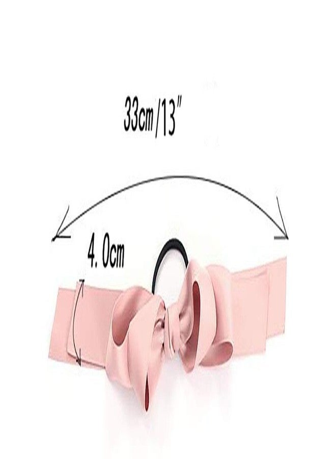 Fodattm 6 PCS Women Lady Satin Ribbon Bow Hair Rope Head Wrap Headbands Elastics Hair Tie Ponytail Holders Hair Accessories Headdress - Image 5