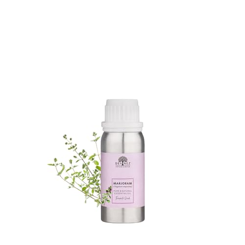 Devinez Marjoram Essential Oil (100ml) - 100% Natural (Origanum Majorana) in Aluminum Bottle for Diffusers, Relaxing Bedtime Routine, Comforting Massage & DIY Home Fragrance - Warm Herbal Aroma - Image 1