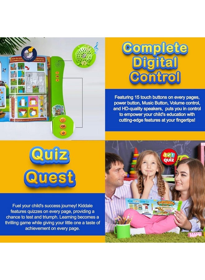 Kiddale 2-Pack Trip To Zoo And Rhymes And Chimes Musical Interactive Sound Books