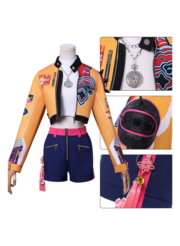K POP Witch Hunters Rumi Cosplay Costume Set Full Outfit with Accessories for Fans - Image 2