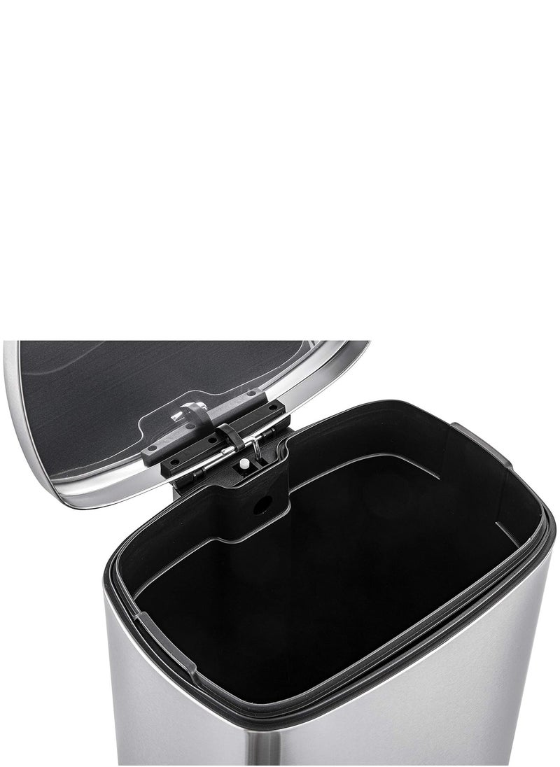 Crocodile - CROCODILE تمساح Stainless Steel Trash Can, Soft-Close Lid & Durable Foot Pedal, Smudge-Resistant Dustbin, 12 Liter/3.1 Gallon Capacity, 2 Years Warranty - Image 1