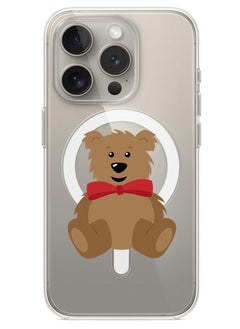 Magnetic Case for iPhone 15 Pro Max 6.7-inch Compatible with MagSafe Wireless Charging, Shockproof Phone Bumper Cover teddy bear copy