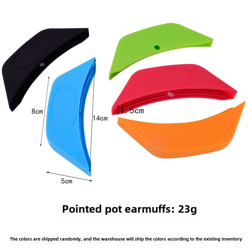 Silicone Handle Sleeve Anti-Slip Heat Resistant Pointed Ear Cover Pointed Ear Cover