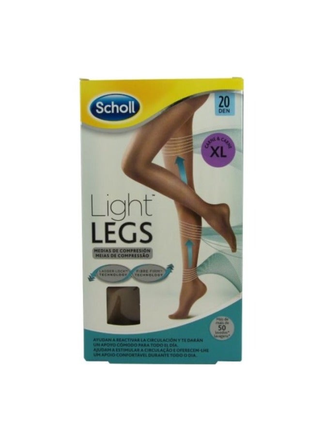 شول لايت ليجز كومبريشن تايتس 20 دينر سكين XL وحدة واحدة