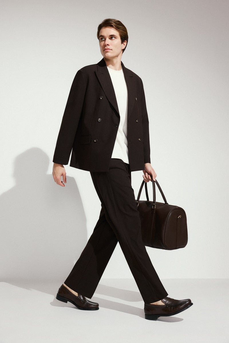DeFacto Brown Man Straight Fit Trousers Casual - Image 1