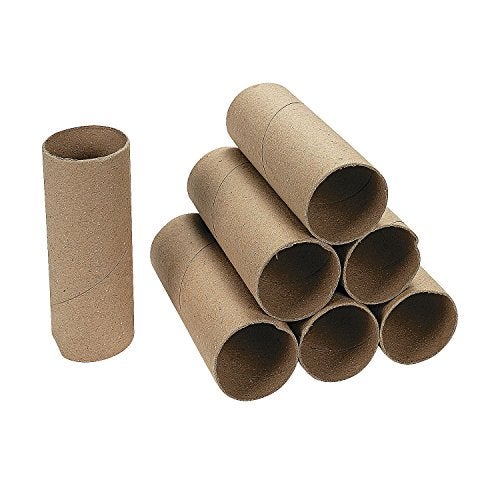 Fun Express 45 x 175 Brown Cardboard Craft Rolls Perfect for DIY Projects Kids Crafts School Projects and Creative Fun 24 Pack - Image 1