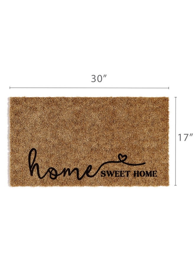 Barnyard Designs Doormat Welcome Mat for Outdoors, Large Front Door Entrance Mat, 30x17, Brown (Home Sweet Home Script) - Image 3