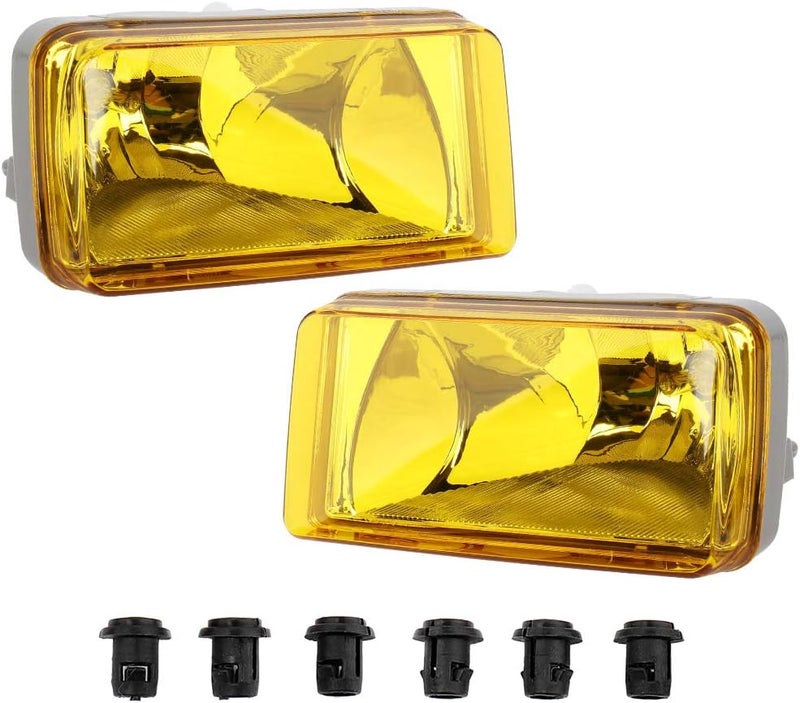 MAYASAF Amber Lens Fog Light Pair for Chevy and GMC Vehicles (2007-2014) - Image 1