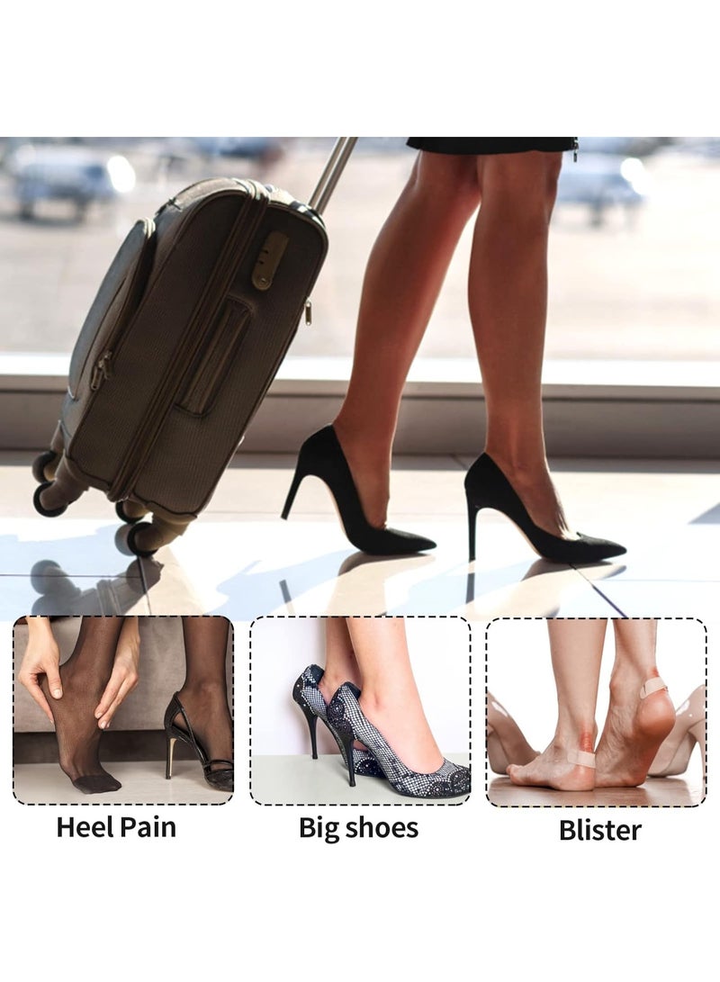 بابونا بطانة كعب مبطنة، 12 قطعة من وسائد الأحذية للأحذية الفضفاضة والكبيرة الحجم، تمنع الاحتكاك والبثور، حشو الانزلاق، تحسين ملاءمة الحذاء وراحته للرجال والنساء - Image 5