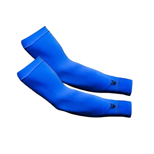 Badowl Powerflex Gym Sleeves – Unisex Compression Workout Arm Sleeves for Running, Cycling, Gym & Outdoor Sports – UV Protection, Breathable, Stretchable (Blue) - Image 1