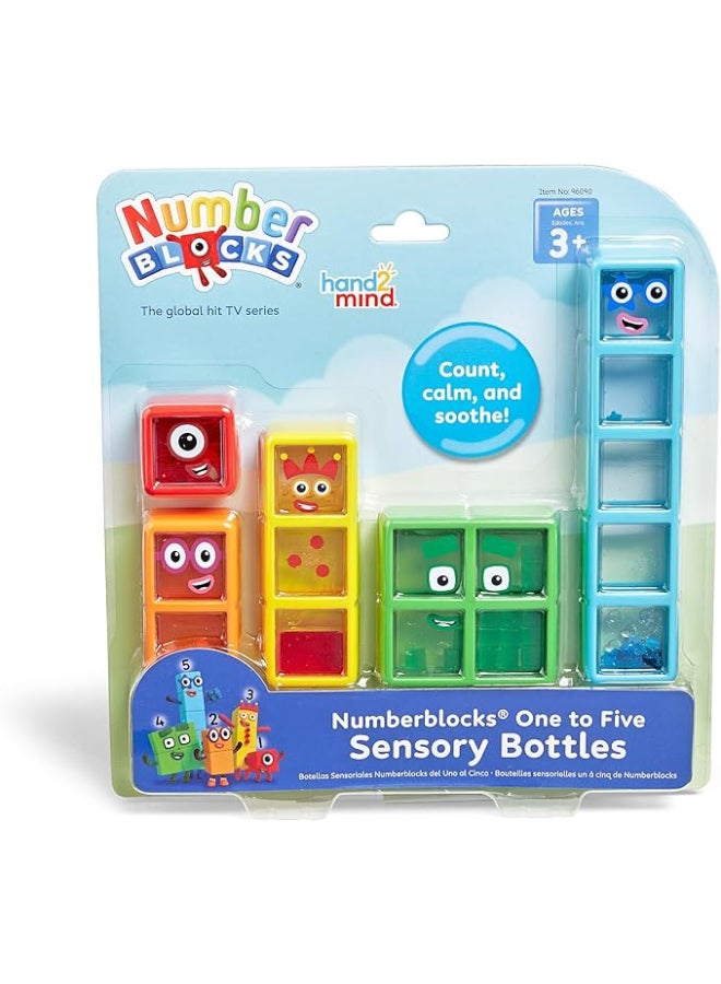 Learning Resources NUMBERBLOCKSÂ® 1-5 SENSORY TUBES (AMZ ONLY OCT-24-MAR'25) | Visual Learning: Each tube represents a | Stress Relief Fidget Putty Toy - Image 1