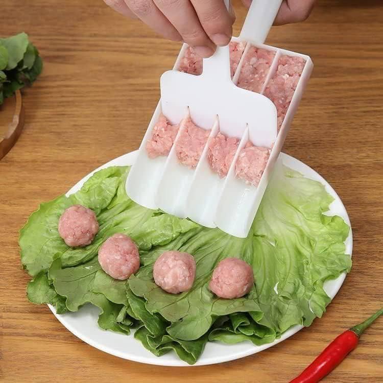 Trikhomam Trikhomam Small Meatball Maker Creative Meatball Scoop MultiFunction Ball Maker Portable Maker for Making Cake Balls ICE Cream Spoon Hand Cutting Scoop  - Image 1