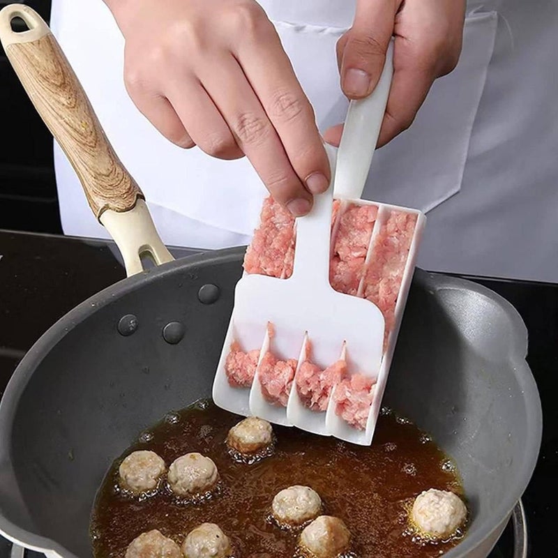 Trikhomam Trikhomam Small Meatball Maker Creative Meatball Scoop MultiFunction Ball Maker Portable Maker for Making Cake Balls ICE Cream Spoon Hand Cutting Scoop  - Image 2