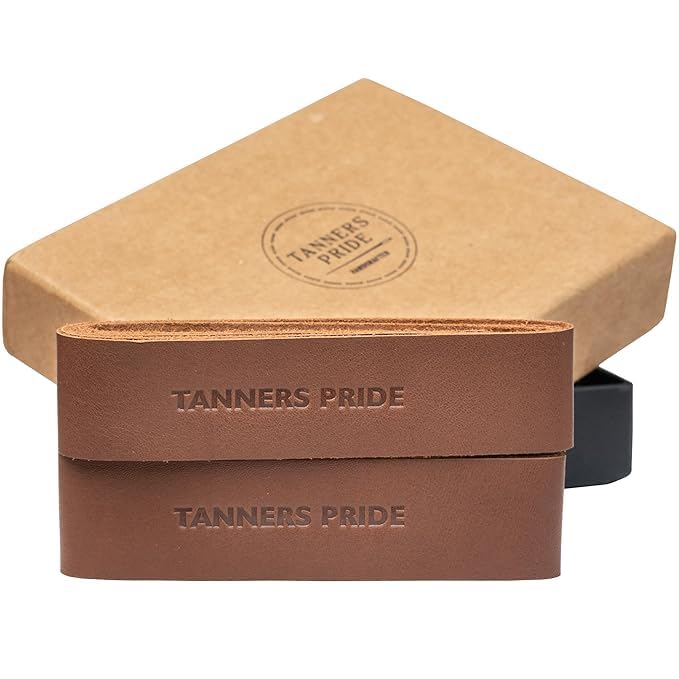 Tanners Pride Leather Handle Grips for Motocycle | Accelarator Grip for Bike, Dark Tan - Image 5