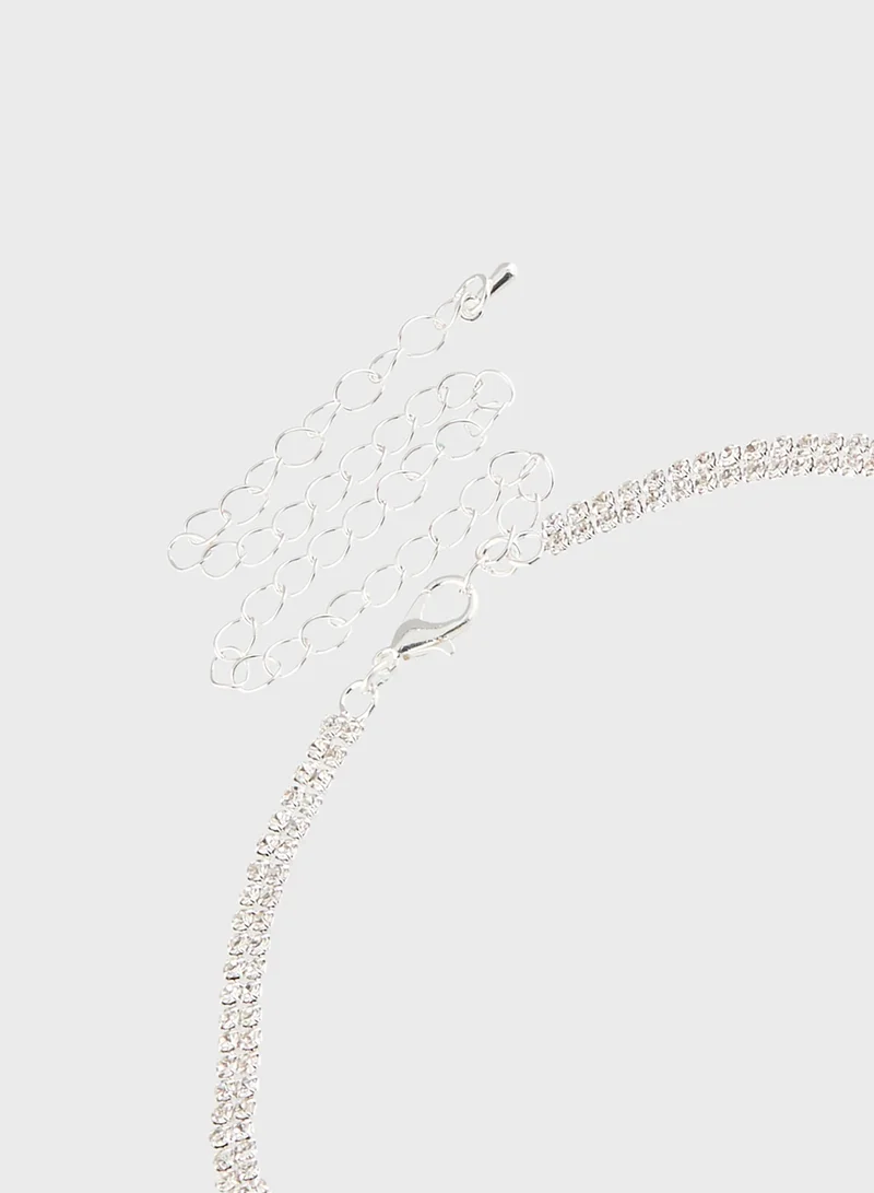 Khizana Diamante  Necklace & Earrings Set
