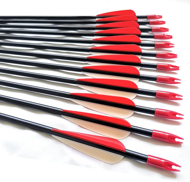 PANDARUS Archery 28" Fiberglass Archery Target Practice Arrows, for Children, Woman or Beginner, for Recuve Bow(Pack of 12) - Image 4